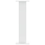 Supporti Altoparlanti 2 pz Bianchi 30x30x95cm Legno truciolato