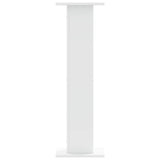 Supporti Altoparlanti 2 pz Bianchi 30x30x95cm Legno truciolato