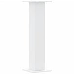 Supporti Altoparlanti 2 pz Bianchi 30x30x95cm Legno truciolato