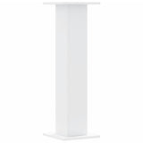 Supporti Altoparlanti 2 pz Bianchi 30x30x95cm Legno truciolato