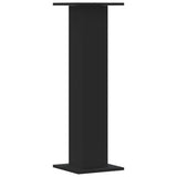 Supporti Altoparlanti 2 pz Neri 30x30x95cm in Legno truciolato