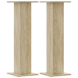 Supporti Altoparlanti 2 pz Rovere 30x30x95 cm in truciolato