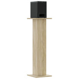 Supporti Altoparlanti 2 pz Rovere 30x30x95 cm in truciolato
