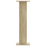 Supporti Altoparlanti 2 pz Rovere 30x30x95 cm in truciolato