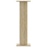 Supporti Altoparlanti 2 pz Rovere 30x30x95 cm in truciolato