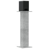 Supporti Altoparlanti 2 pz Grigio 30x30x95 cm Legno truciolato