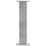 Supporti Altoparlanti 2 pz Grigio 30x30x95 cm Legno truciolato