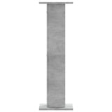 Supporti Altoparlanti 2 pz Grigio 30x30x95 cm Legno truciolato