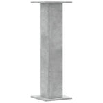 Supporti Altoparlanti 2 pz Grigio 30x30x95 cm Legno truciolato