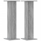 Supporti Altoparlanti 2 pz Grigio 30x30x95 cm in truciolato
