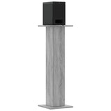 Supporti Altoparlanti 2 pz Grigio 30x30x95 cm in truciolato