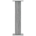 Supporti Altoparlanti 2 pz Grigio 30x30x95 cm in truciolato
