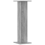 Supporti Altoparlanti 2 pz Grigio 30x30x95 cm in truciolato