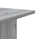 Supporti Altoparlanti 2 pz Grigio 30x30x95 cm in truciolato