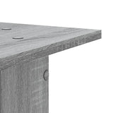 Supporti Altoparlanti 2 pz Grigio 30x30x95 cm in truciolato