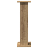 Supporti Altoparlanti 2 pz Rovere 30x30x95 cm in truciolato
