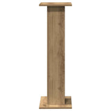 Supporti Altoparlanti 2 pz Rovere 30x30x95 cm in truciolato