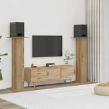 Supporti Altoparlanti 2 pz Rovere 30x30x95 cm in truciolato