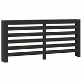 Copertura Termosifone Nera 175x20x82 cm in Legno truciolato