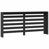 Copertura Termosifone Nera 175x20x82 cm in Legno truciolato