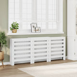 Copertura Termosifone Bianca 205x21,5x83,5 cm Legno truciolato