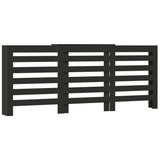 Copertura Termosifone Nera 205x21,5x83,5 cm Legno truciolato