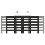 Copertura Termosifone Nera 205x21,5x83,5 cm Legno truciolato