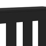 Copertura Termosifone Nera 104x20x82 cm Legno truciolato