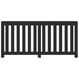 Copertura Termosifone Nera 175x20x82 cm in Legno truciolato