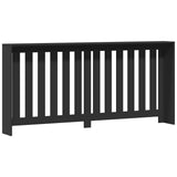 Copertura Termosifone Nera 175x20x82 cm in Legno truciolato