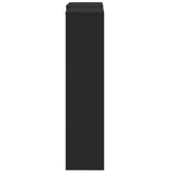 Copertura Termosifone Nera 205x21,5x83,5 cm Legno truciolato
