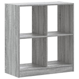 Libreria Grigio Sonoma 68,5x32x75 cm in Legno truciolato
