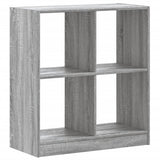 Libreria Grigio Sonoma 68,5x32x75 cm in Legno truciolato