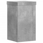 Supporti per Piante 2 pz Grigio 10x10x18 cm Legno Multistrato