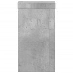 Supporti per Piante 2 pz Grigio 10x10x18 cm Legno Multistrato