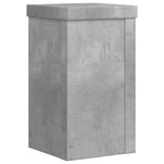 Supporti per Piante 2 pz Grigio 10x10x18 cm Legno Multistrato