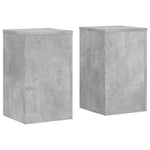 Supporti per Piante 2 pz Grigio 30x30x50 cm Legno Multistrato