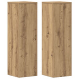 Supporti per Piante 2 pz Rovere 25x25x80 cm in truciolato