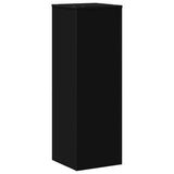 Supporto per Piante Nero 33x33x100 cm in Truciolare