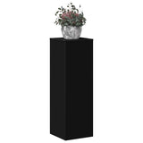 Supporto per Piante Nero 33x33x100 cm in Truciolare