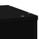 Supporto per Piante Nero 33x33x100 cm in Truciolare