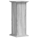 Supporto per Piante Grigio Sonoma 33x33x80 cm Legno truciolato
