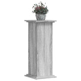 Supporto per Piante Grigio Sonoma 33x33x80 cm Legno truciolato
