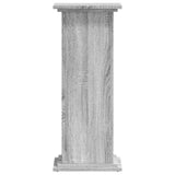 Supporto per Piante Grigio Sonoma 33x33x80 cm Legno truciolato