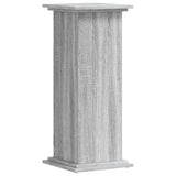 Supporto per Piante Grigio Sonoma 33x33x80 cm Legno Multistrato