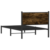 Giroletto senza Materaso in Metallo Rovere Fumo 100x190 cm