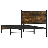 Giroletto senza Materaso in Metallo Rovere Fumo 80x200 cm