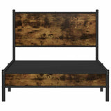 Giroletto senza Materaso in Metallo Rovere Fumo 100x200 cm