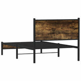 Giroletto senza Materaso in Metallo Rovere Fumo 100x200 cm