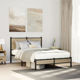Giroletto senza Materaso in Metallo Rovere Sonoma 120x190 cm